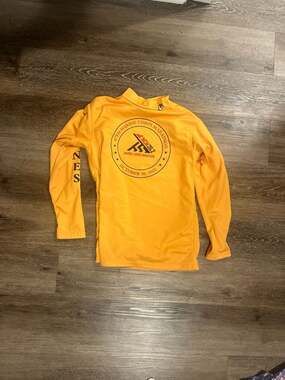 47th Marine Corps Marathon 2022 MCM Gold Long Sleeve Mock Neck Thermal Shirt Uni